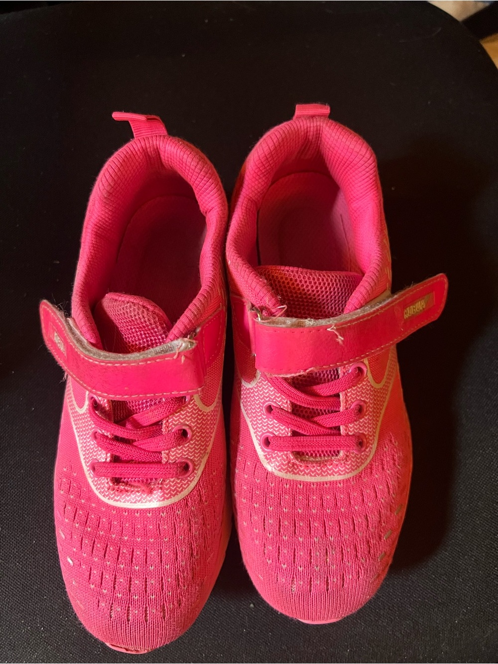 Girls Pink Athletic Sneakers - size 2.5 (34)